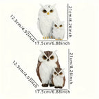 1 Set Realistic Resin Owl Statue - Outdoor Garden Bird Deterrent & Decorative Sculpture, Lifelike Owl Sculpture with Expressive Eyes, Durable Lawn & Patio Decor, Bird Repellent Device, No Batteries/Electricity, Perfect Gift f House Of Avana