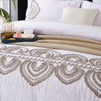Padma Embroidered Duvet Set Mélange Home
