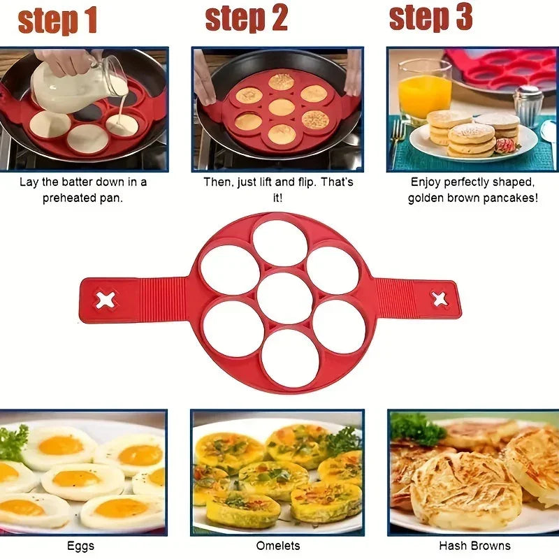 Pancake Mold - Non-Stick Silicone Round