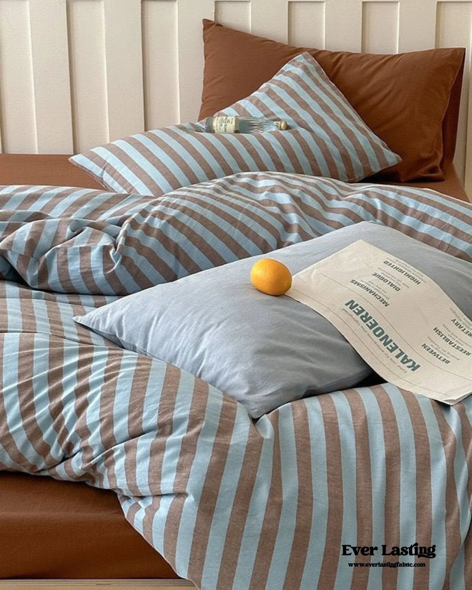 Parker Minimalist Striped Bedding Set / Pink Ever Lasting