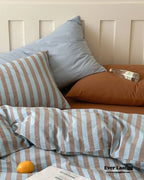Parker Minimalist Striped Bedding Set / Pink Ever Lasting
