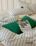 Parker Minimalist Striped Bedding Set / Pink Ever Lasting