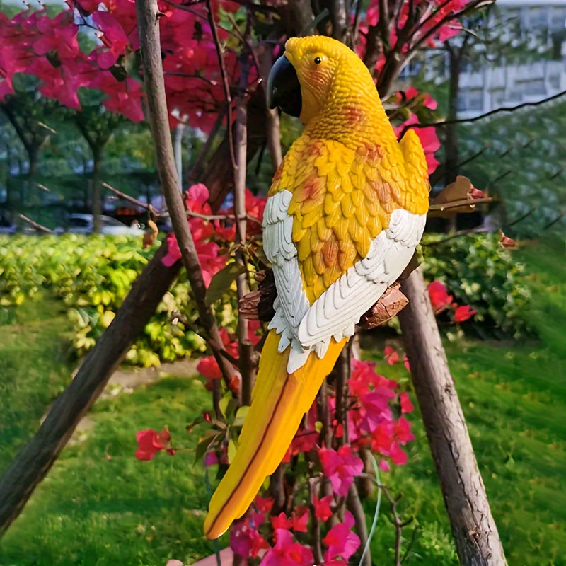 Resin Parrot Figurines Climbing Hanging Decor, Art Deco Style Alphabet Animal Theme, Garden Outdoor Ornament for Various Room Types, Perfect Gift for Girlfriend, Mom - Universal Holiday Decor, No Electricity Needed House Of Avana