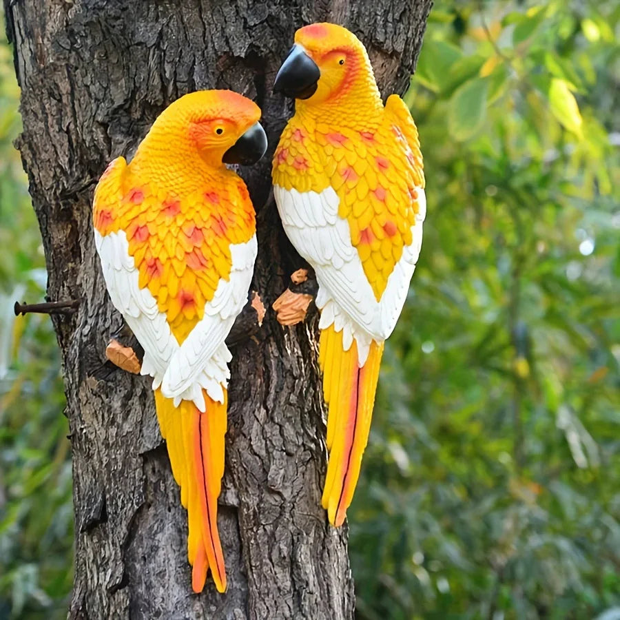 Resin Parrot Figurines Climbing Hanging Decor, Art Deco Style Alphabet Animal Theme, Garden Outdoor Ornament for Various Room Types, Perfect Gift for Girlfriend, Mom - Universal Holiday Decor, No Electricity Needed House Of Avana