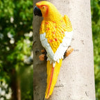 Resin Parrot Figurines Climbing Hanging Decor, Art Deco Style Alphabet Animal Theme, Garden Outdoor Ornament for Various Room Types, Perfect Gift for Girlfriend, Mom - Universal Holiday Decor, No Electricity Needed House Of Avana