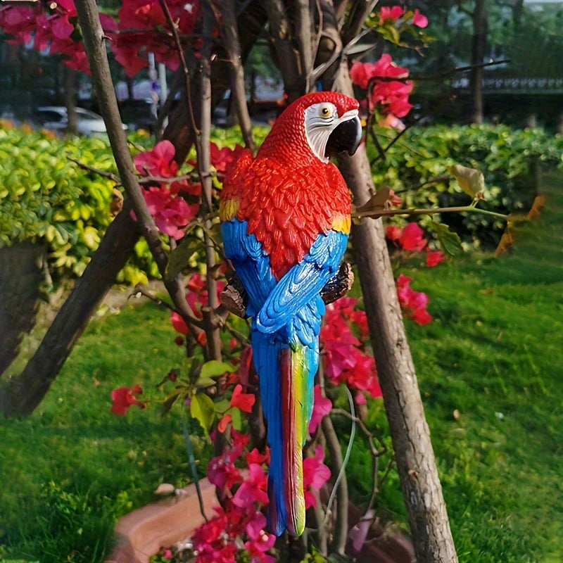 Resin Parrot Figurines Climbing Hanging Decor, Art Deco Style Alphabet Animal Theme, Garden Outdoor Ornament for Various Room Types, Perfect Gift for Girlfriend, Mom - Universal Holiday Decor, No Electricity Needed House Of Avana