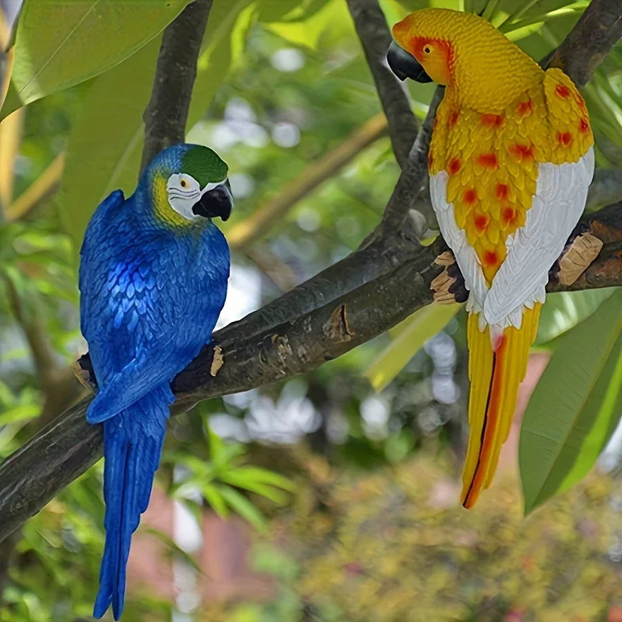 Resin Parrot Figurines Climbing Hanging Decor, Art Deco Style Alphabet Animal Theme, Garden Outdoor Ornament for Various Room Types, Perfect Gift for Girlfriend, Mom - Universal Holiday Decor, No Electricity Needed House Of Avana