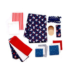 Patriotic Gnomes Quilted Table Runner Precut Quilt Kit Block Party Quilt Co