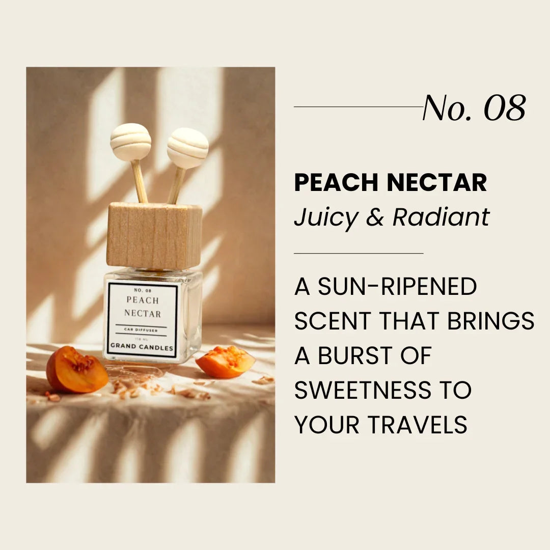 Peach Nectar Car Diffuser Grand Candles LLC