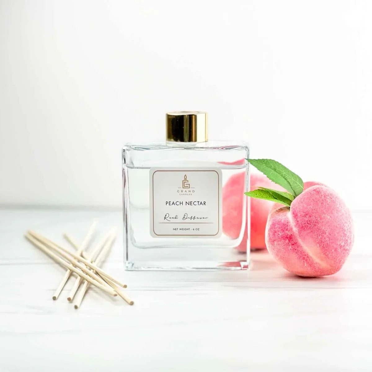 Peach Nectar Reed Diffuser Grand Candles LLC