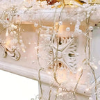 Christmas imitation pearl string lights, LED lights, festive decorations, suitable for Christmas, Valentine's Day, wedding venue decoration, gift presentation, room decoration, Christmas tree decoration, for creating festive House Of Avana [[SKU:HOA-GDN-403]]