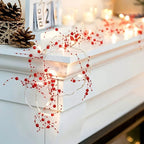 Christmas imitation pearl string lights, LED lights, festive decorations, suitable for Christmas, Valentine's Day, wedding venue decoration, gift presentation, room decoration, Christmas tree decoration, for creating festive House Of Avana [[SKU:HOA-GDN-403]]