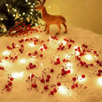Christmas imitation pearl string lights, LED lights, festive decorations, suitable for Christmas, Valentine's Day, wedding venue decoration, gift presentation, room decoration, Christmas tree decoration, for creating festive House Of Avana [[SKU:HOA-GDN-403]]