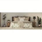 Pedestal Farmhouse End Table Set of 2, White Round End Table, Distressed White Top with Tripod Base for Modern Farmhouse, Boho Decor, Round House Of Avana