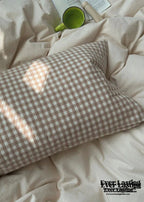 Peekaboo Gingham Stripe Bedding Set / Mint Green Ever Lasting