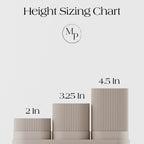 Wooden 3 piece pencil holder set, natural finish, organized desk accessory - House of Avana