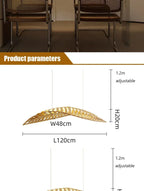 Pendant Lamp - Minimalist Wood Fish Bone