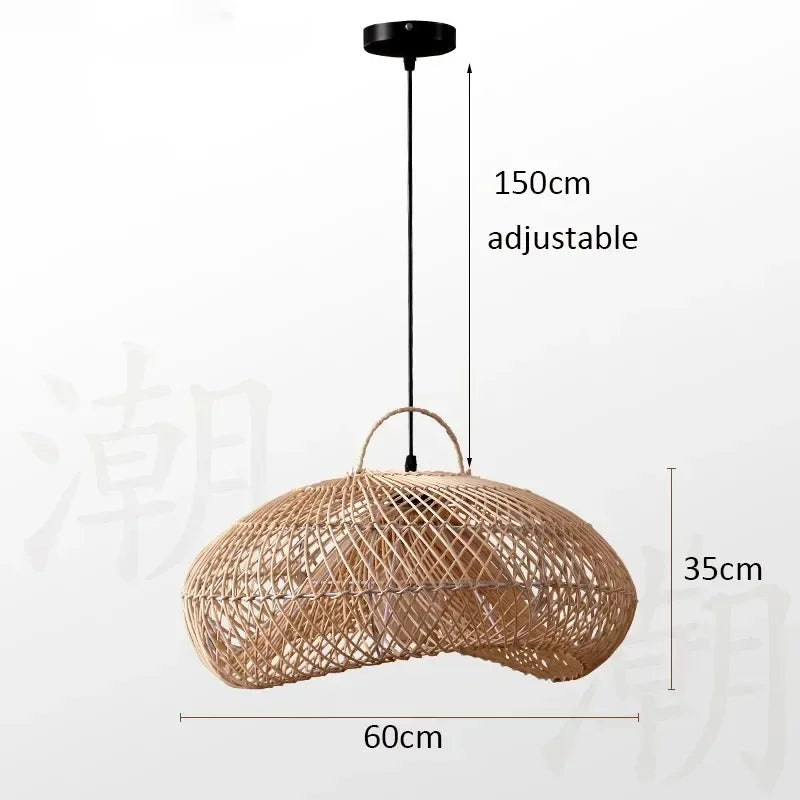 Pendant Lamp - Vintage Wicker Rattan