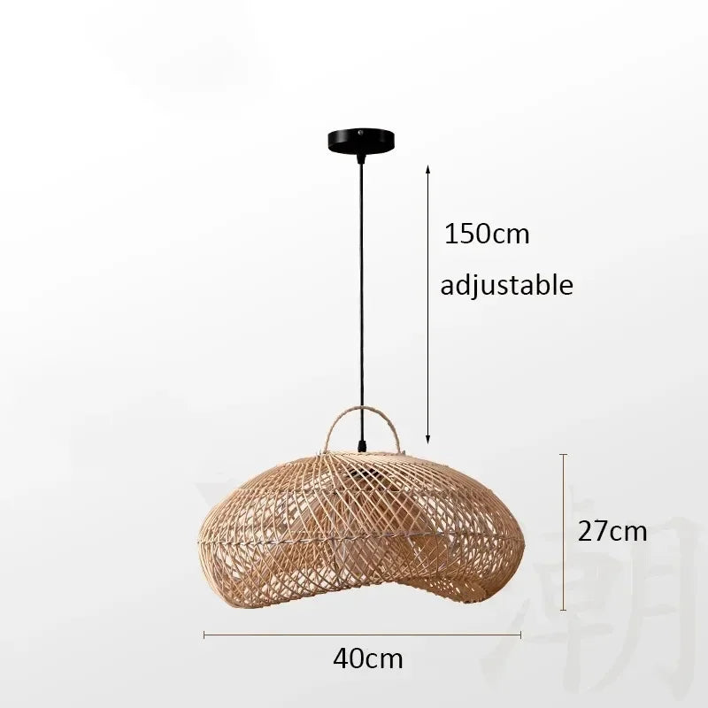 Pendant Lamp - Vintage Wicker Rattan