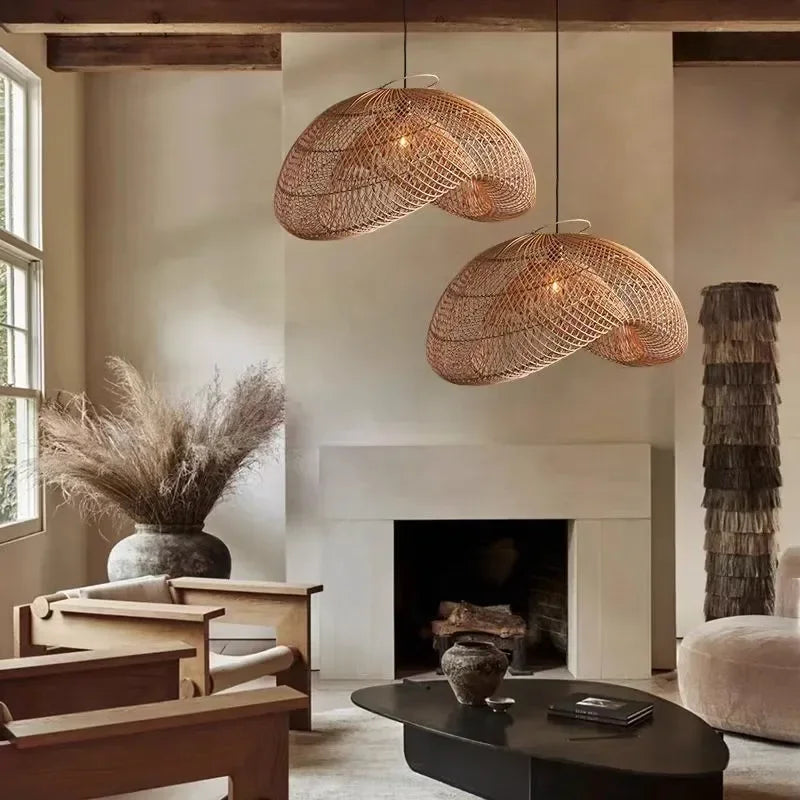 Pendant Lamp - Vintage Wicker Rattan