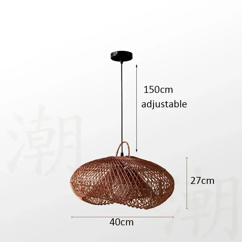 Pendant Lamp - Vintage Wicker Rattan