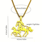 Pendant Necklace - Stainless Steel Animal Lover