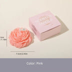 White soy wax peony scented candles, single-wick, handcrafted floral décor - House of Avana