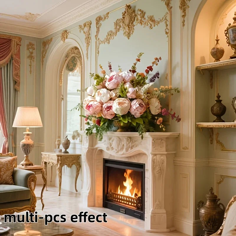 Peony Set - Realistic Floral White