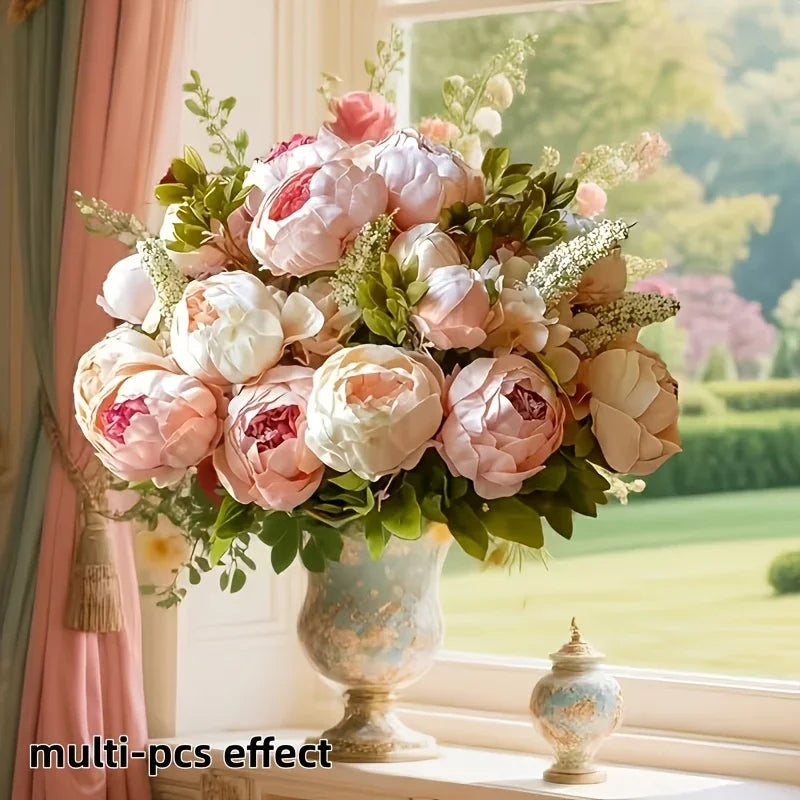 Peony Set - Realistic Floral White