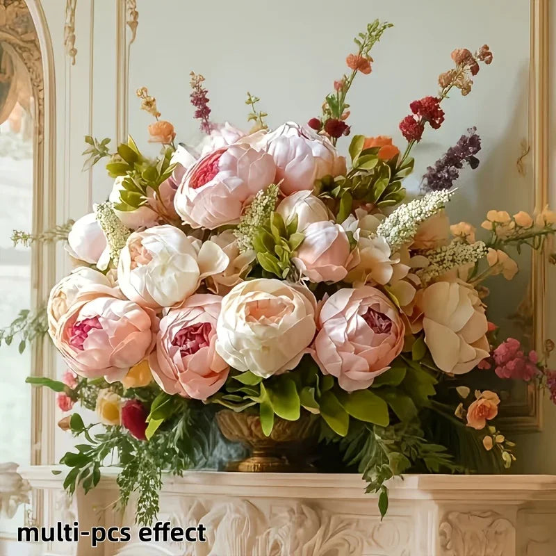 Peony Set - Realistic Floral White