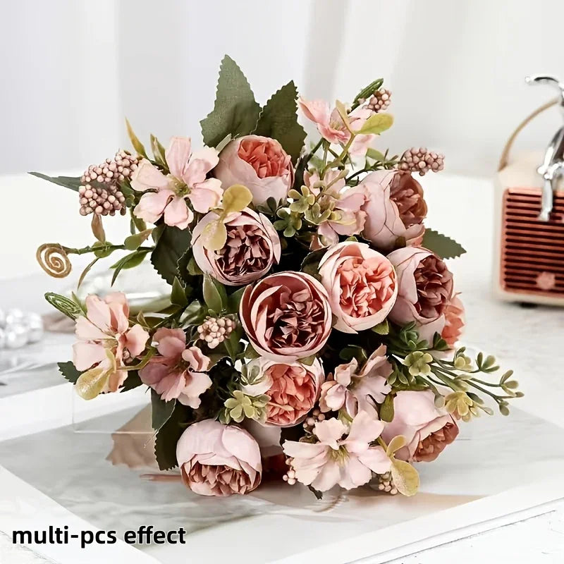 Peony Set - Realistic Floral White