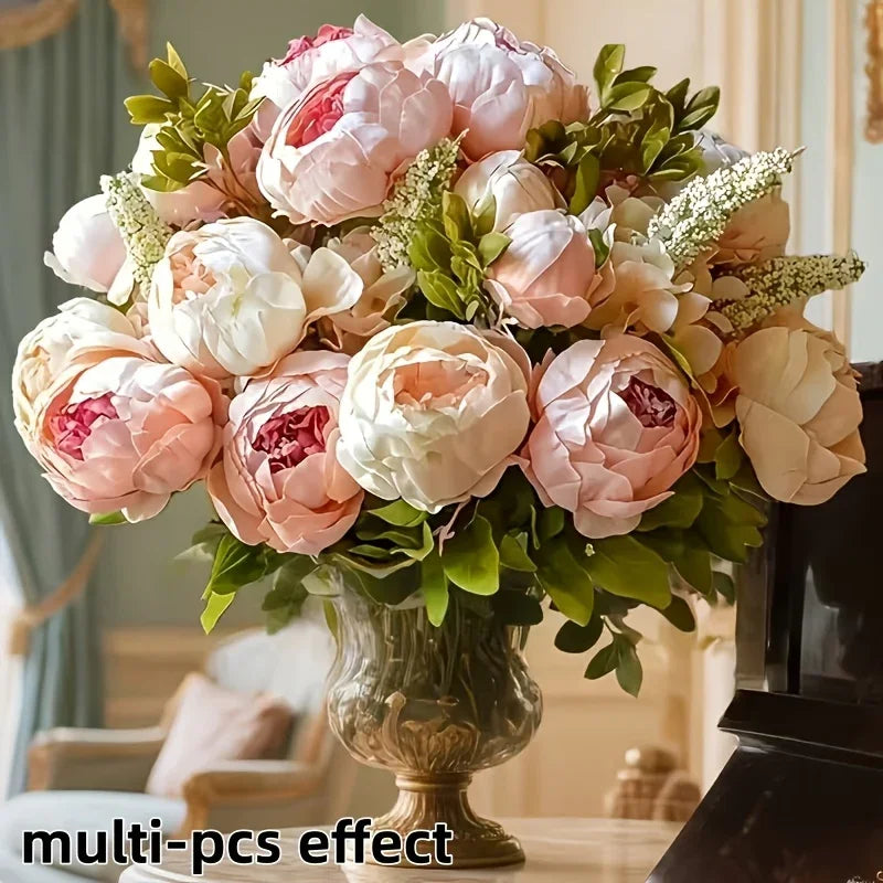 Peony Set - Realistic Floral White