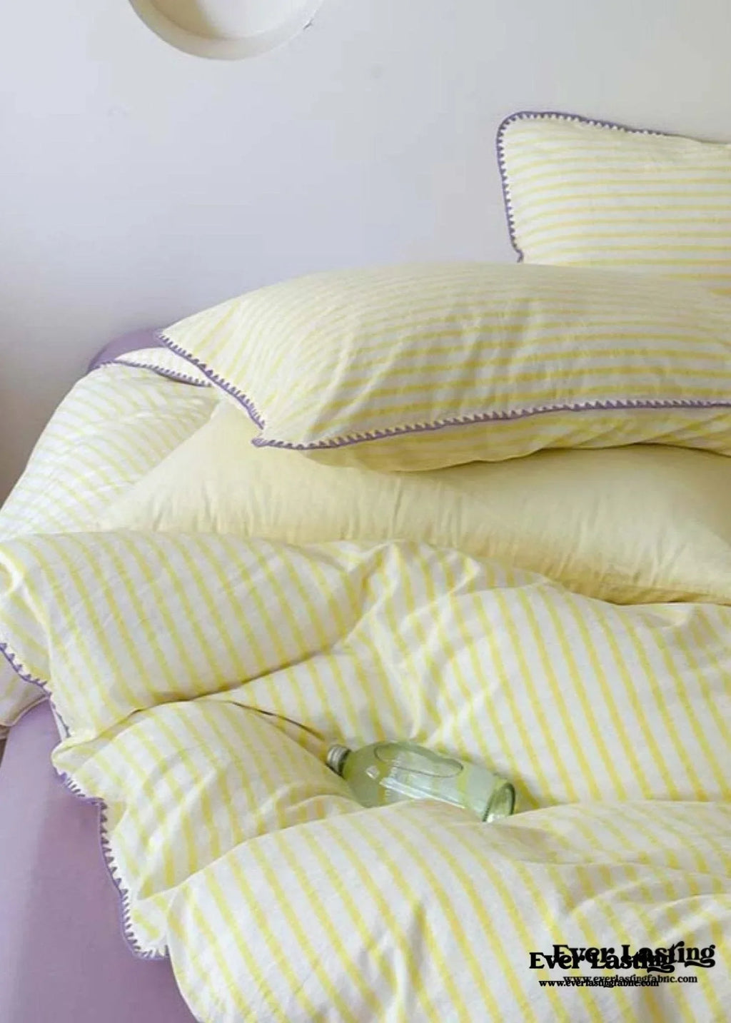 Pepper Candy Stripe Bedding Set / Fuchsia Ever Lasting