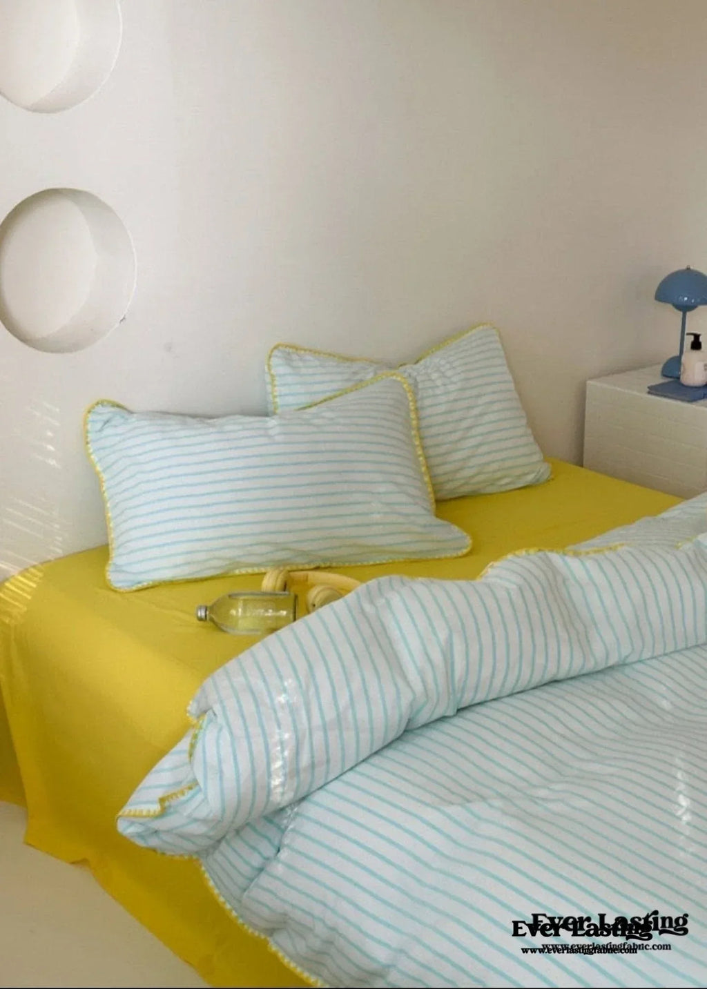Pepper Candy Stripe Bedding Set / Fuchsia Ever Lasting