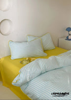 Pepper Candy Stripe Bedding Set / Fuchsia Ever Lasting