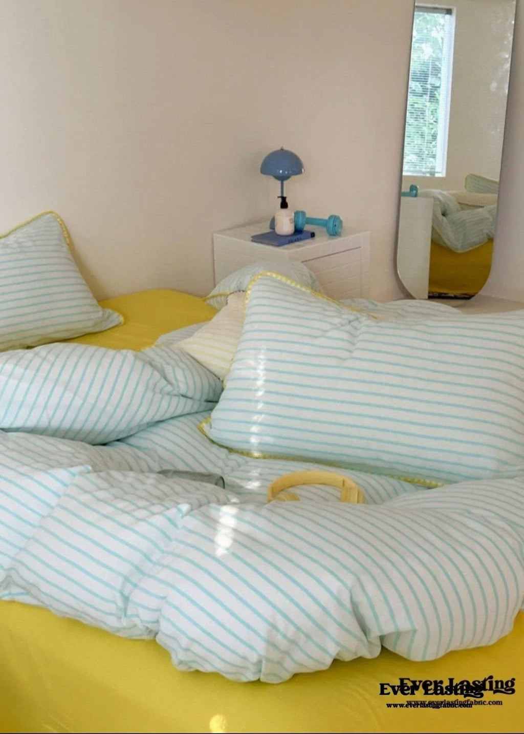 Pepper Candy Stripe Bedding Set / Fuchsia Ever Lasting