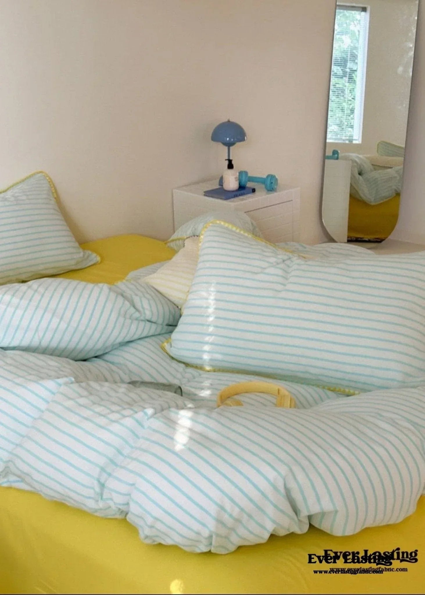 Pepper Candy Stripe Bedding Set / Fuchsia Ever Lasting