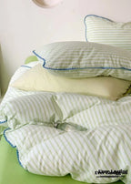 Pepper Candy Stripe Bedding Set / Fuchsia Ever Lasting