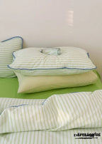Pepper Candy Stripe Bedding Set / Fuchsia Ever Lasting