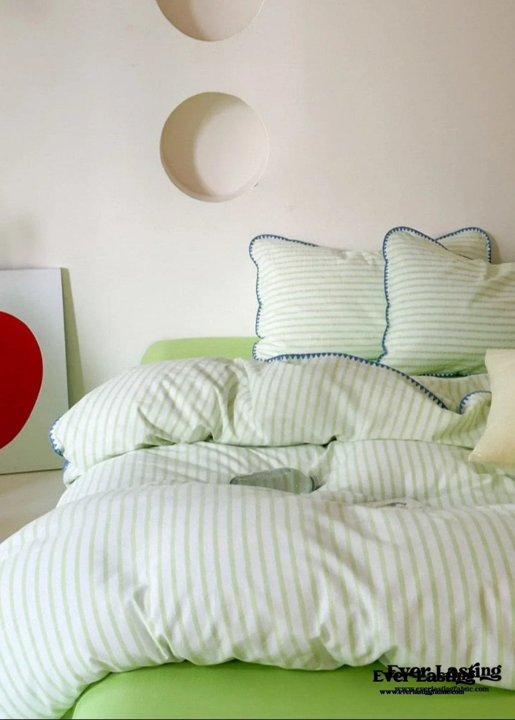 Pepper Candy Stripe Bedding Set / Fuchsia Ever Lasting