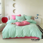 Pepper Candy Stripe Bedding Set / Fuchsia Ever Lasting