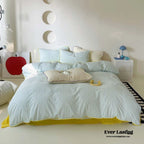 Pepper Candy Stripe Bedding Set / Green + Pink Ever Lasting