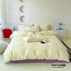 Pepper Candy Stripe Bedding Set / Green + Pink Ever Lasting