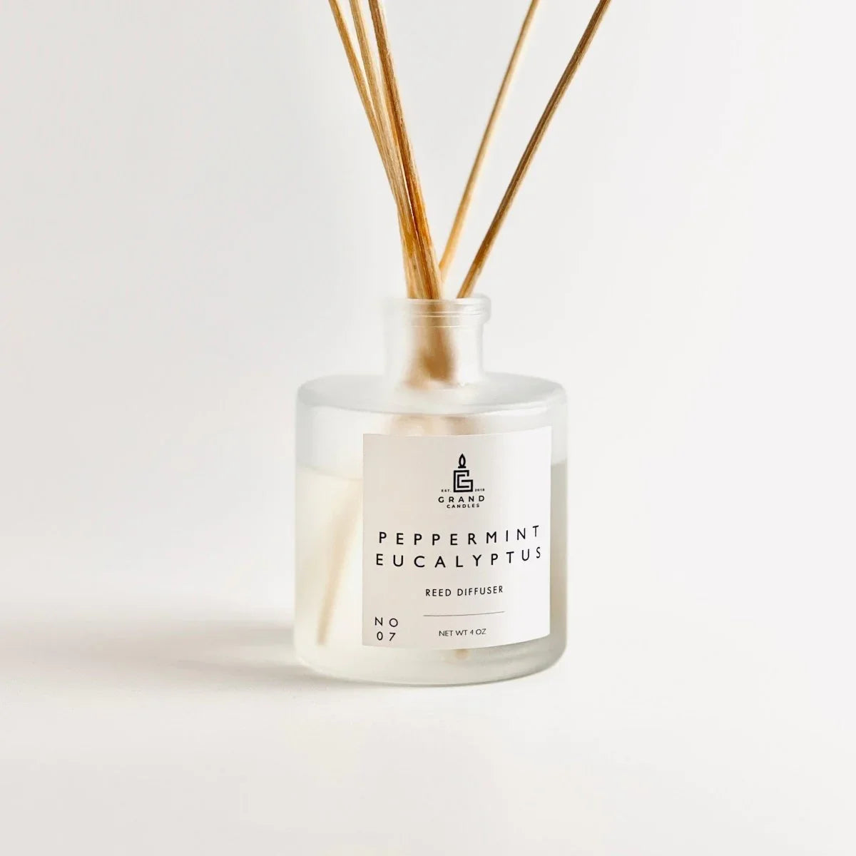 Peppermint Eucalyptus Reed Diffuser Grand Candles LLC