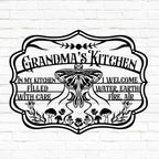 Personalized In The Kitchen Metal Sign - Gift Idea For Grandma/Mom/Sister/Friend/Wife