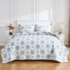 Petit Toile Cotton Flannel Quilt Set Mélange Home