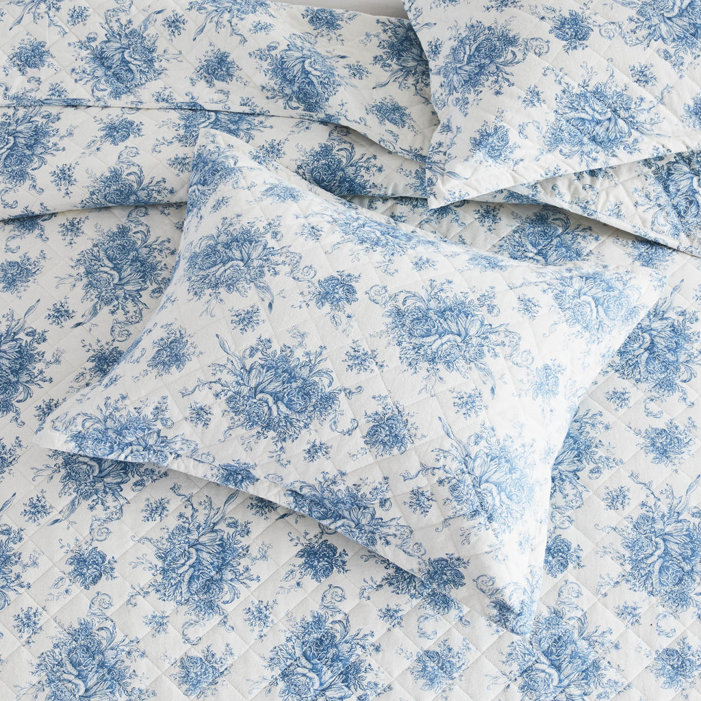 Petit Toile Cotton Flannel Quilt Set Mélange Home