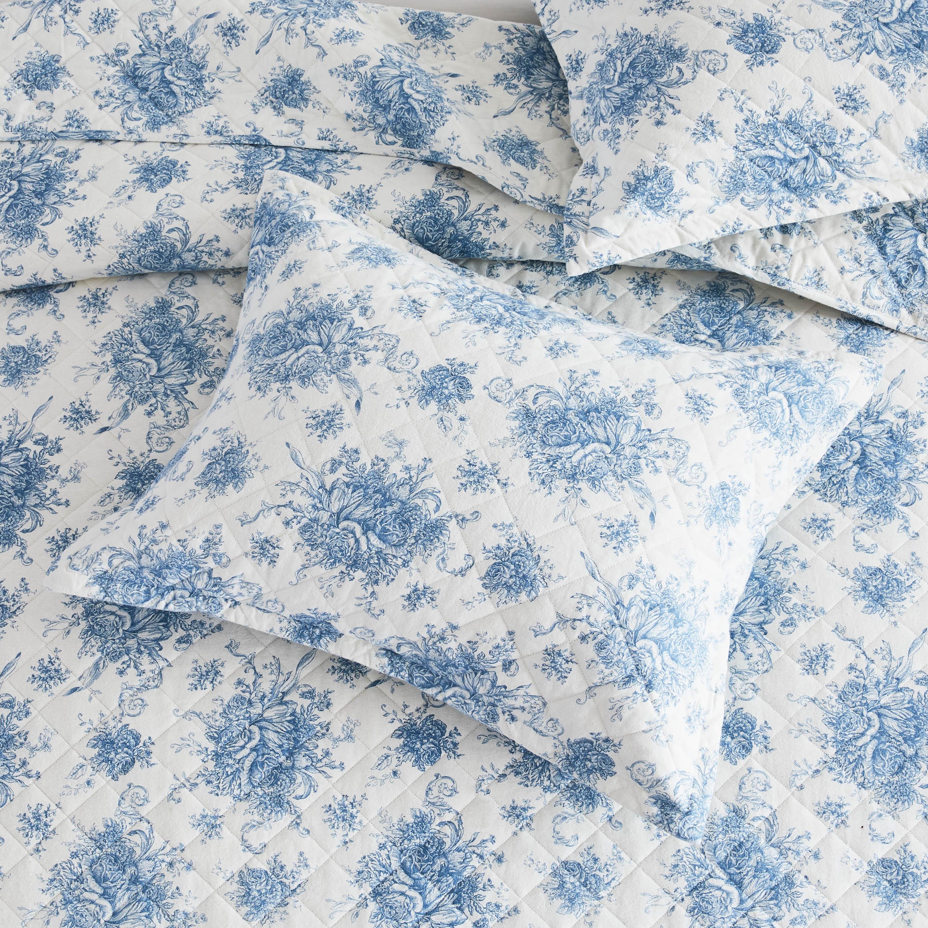 Petit Toile Cotton Flannel Quilt Set Mélange Home