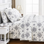 Petit Toile Cotton Flannel Quilt Set Mélange Home