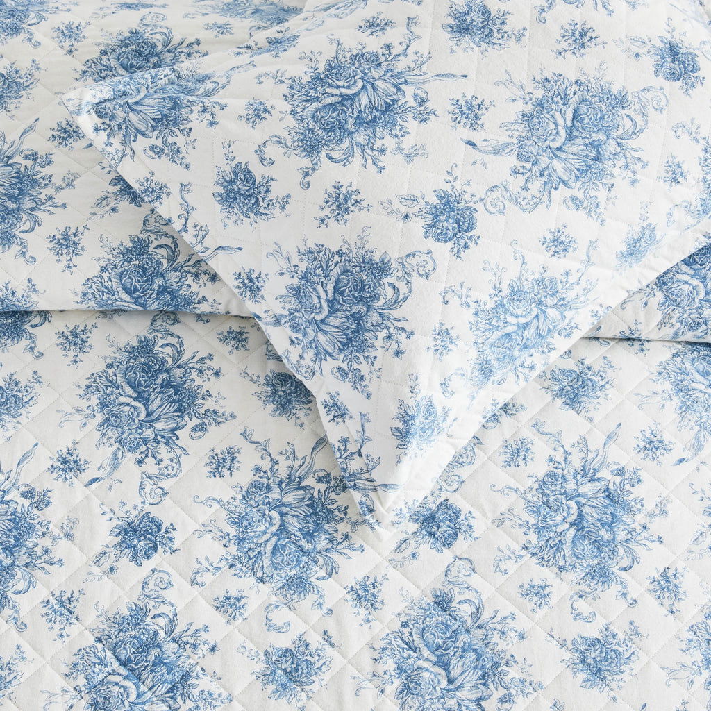 Petit Toile Cotton Flannel Quilt Set Mélange Home